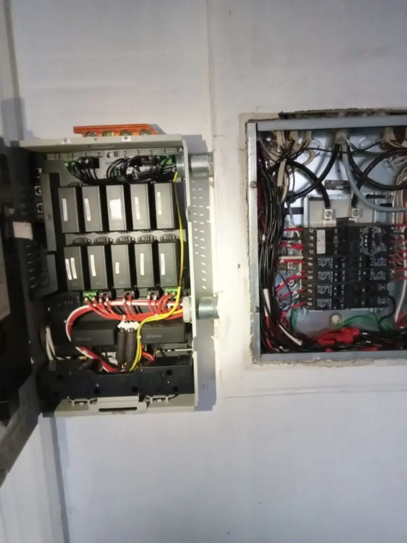Electrical panel upgrade completed for Indoor Lighting Installation in Palm Valley